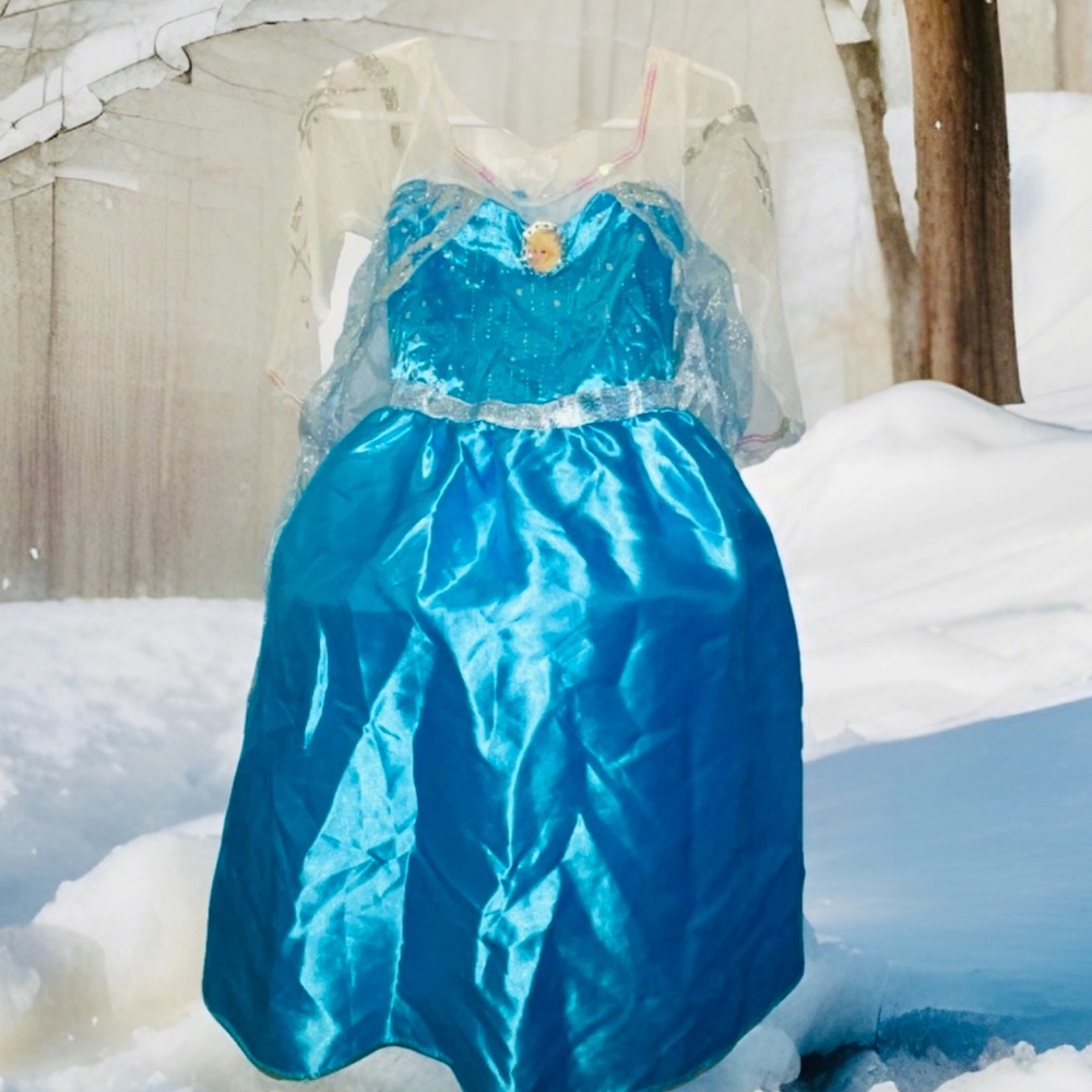 Disney Frozen Elsa Toddler/Child Costume 4/6 Years Old